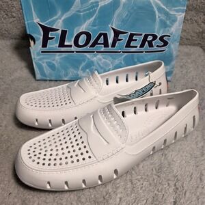 Floafers Country Club Driver Penny Loafer Mens 13 White NEW Camo Sole Water Shoe